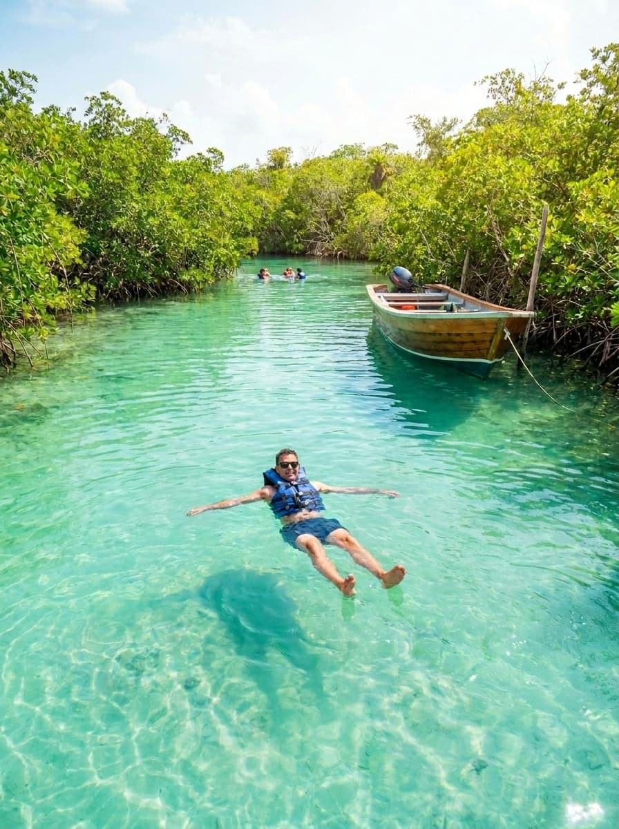 The Sian Ka'an biosphere reserve in the Riviera Maya